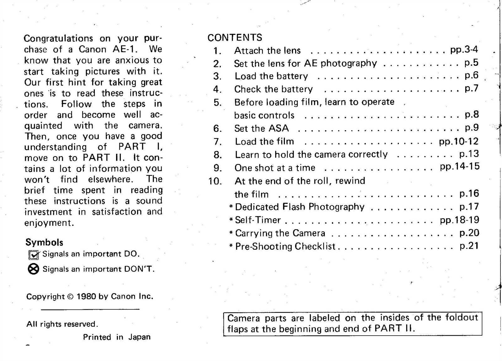 canon ae 1 owners manual