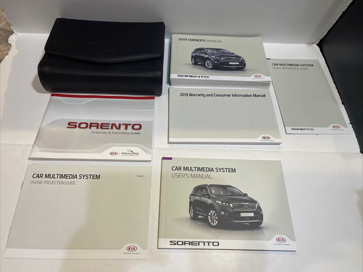 kia sorento owners manual 2019