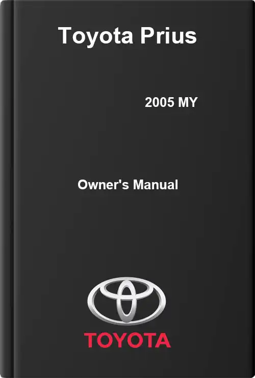 2005 toyota prius owners manual