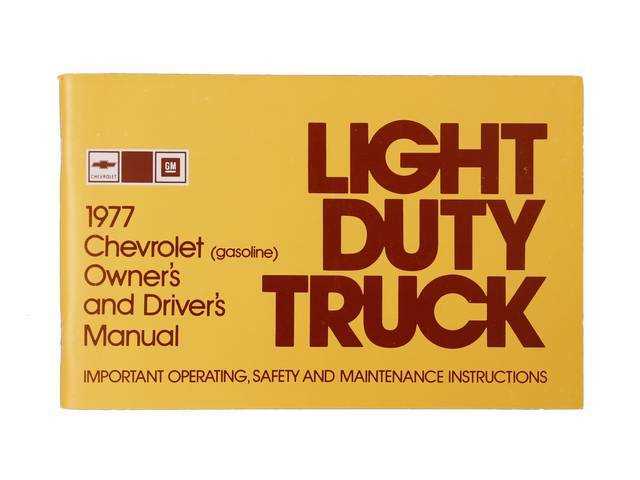 chevy truck owners manual