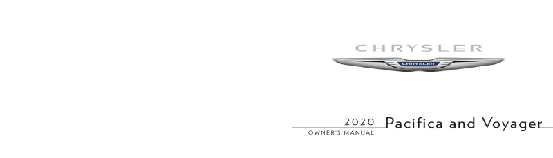 chrysler pacifica owners manual