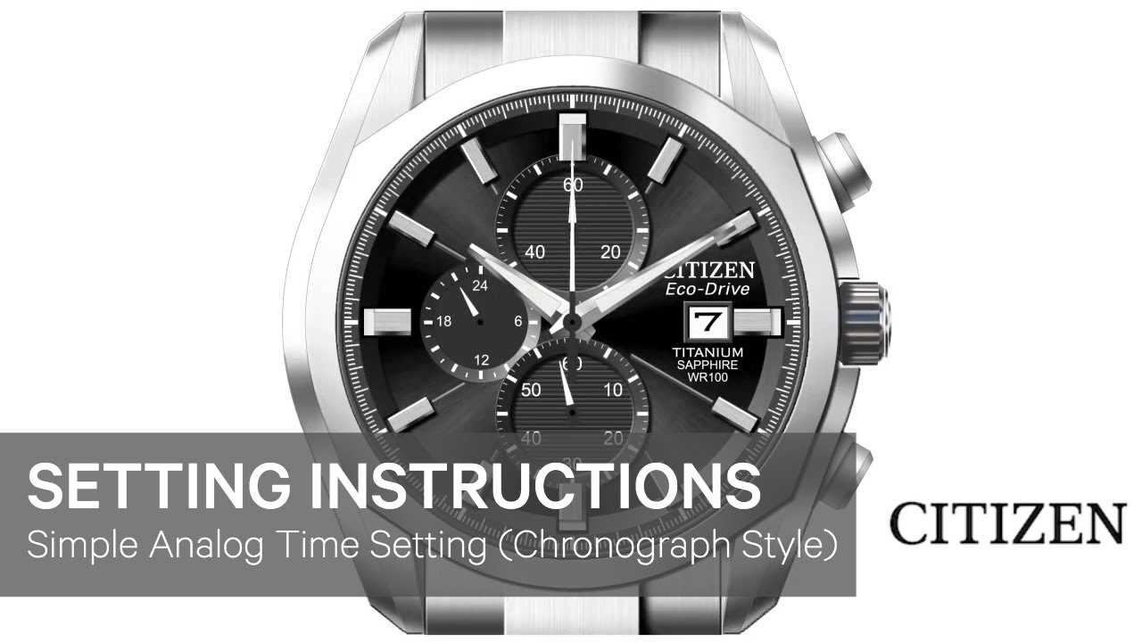 citizen eco drive owners manual