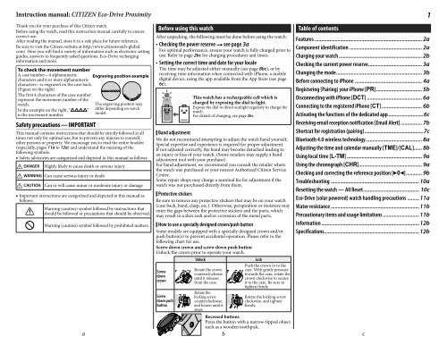 citizen eco drive owners manual