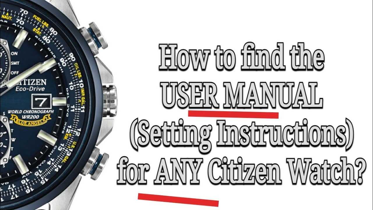 citizen navihawk owners manual