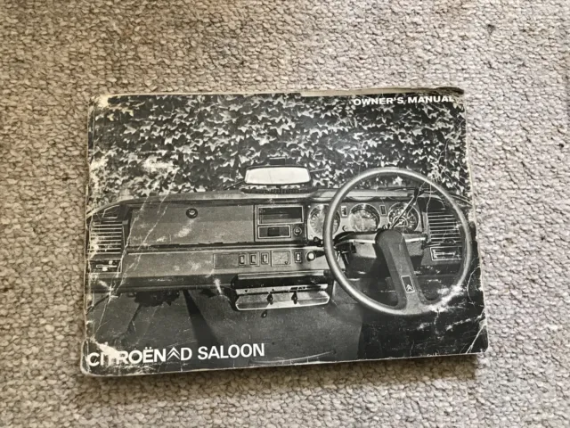 citroen ds owners manual