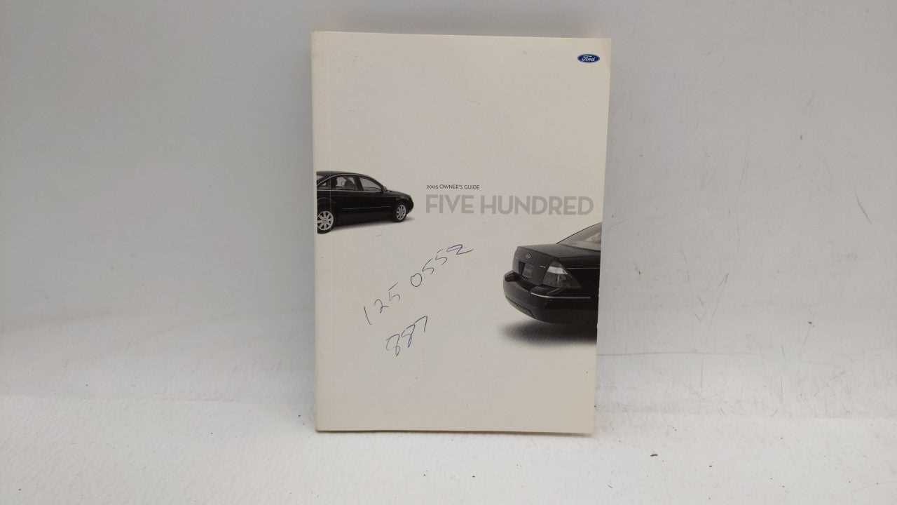 2005 ford 500 owners manual