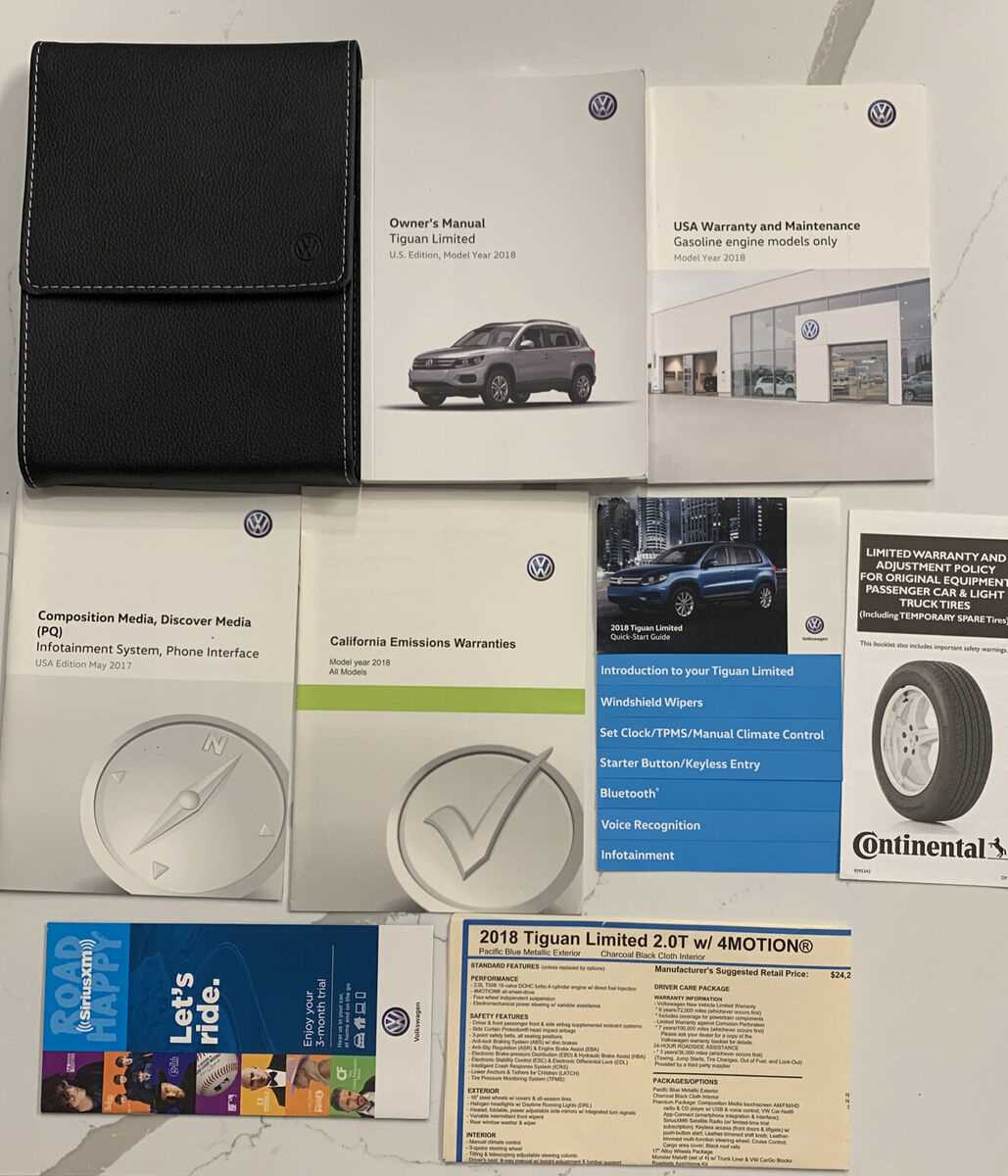 2018 vw tiguan owners manual
