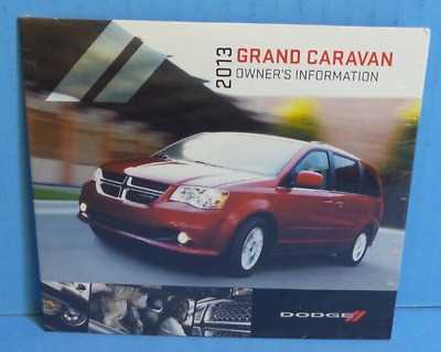 2013 dodge grand caravan sxt owners manual