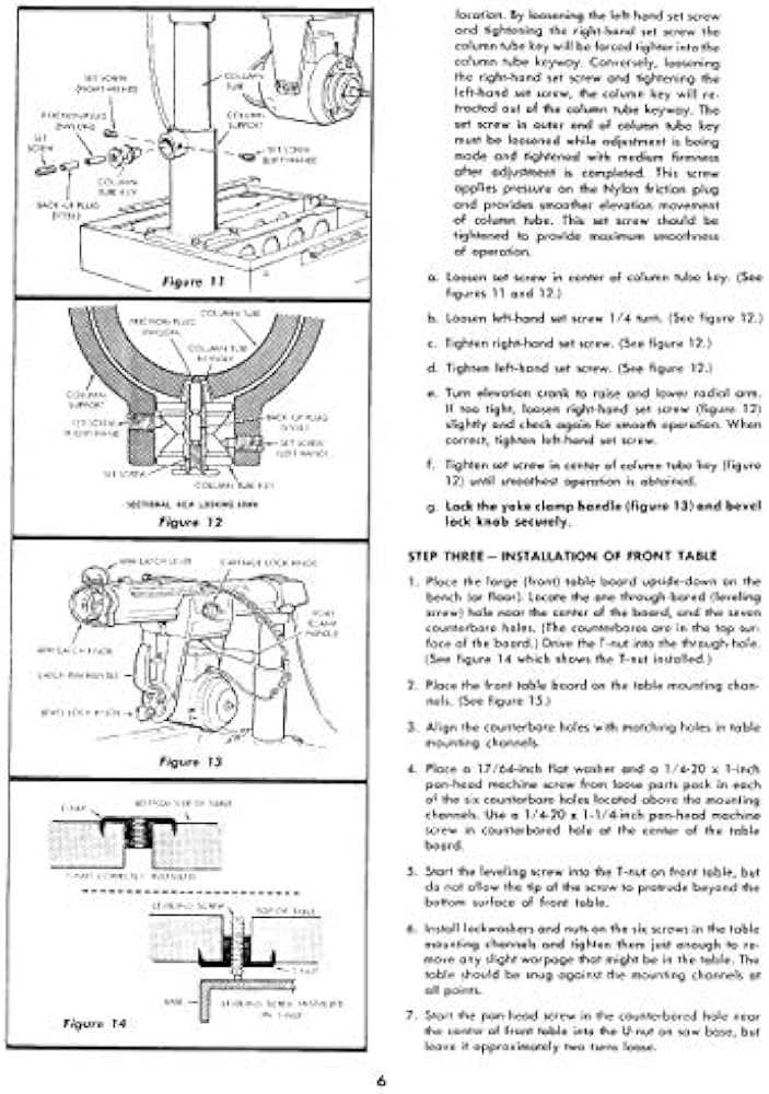 craftsman 10 radial arm saw owners manual