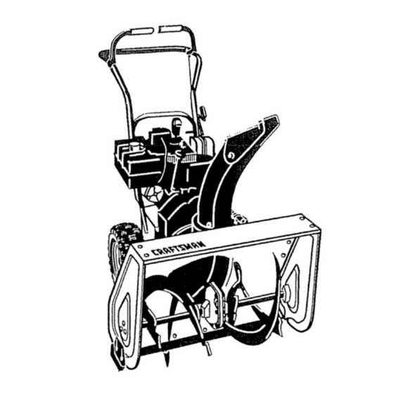 craftsman 24 snowblower owners manual