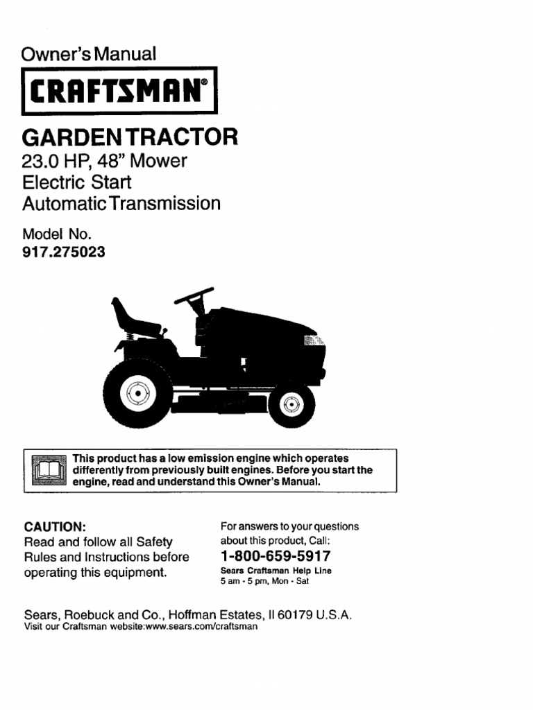 craftsman yts3000 owners manual