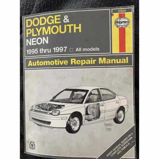 2000 plymouth neon owners manual