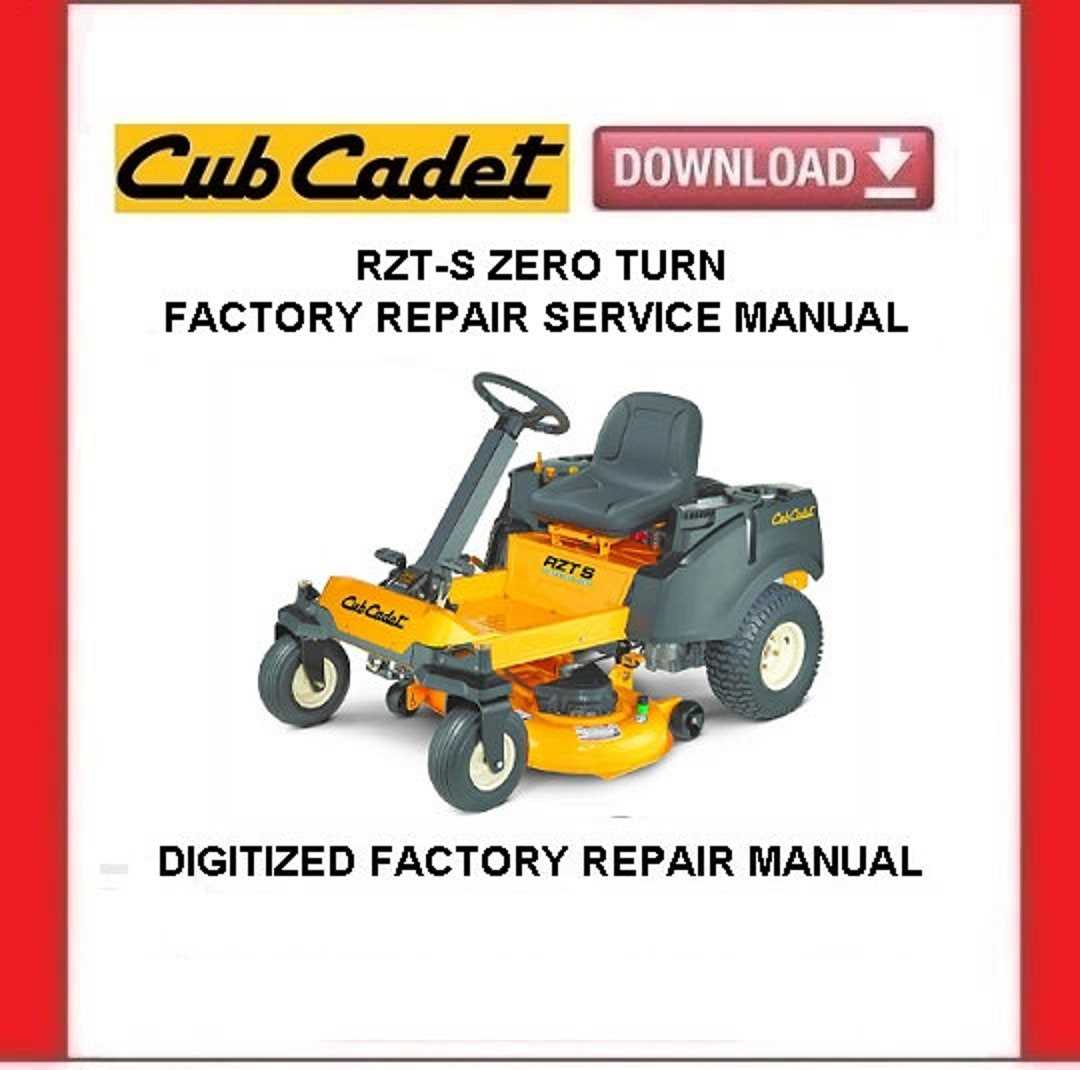 cub cadet rzt 42 owners manual