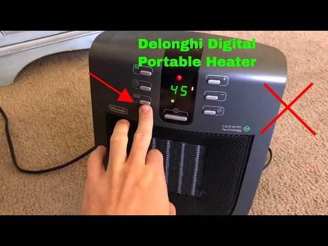 delonghi heater owners manual