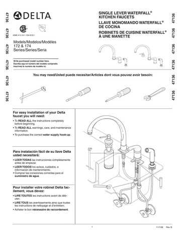 delta faucet owners manual