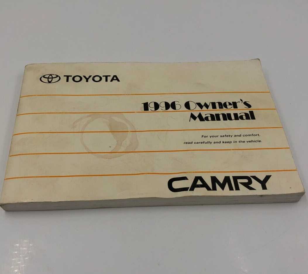 1990 toyota camry owners manual