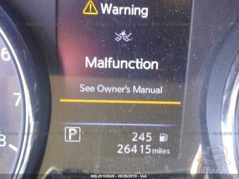 malfunction see owners manual nissan altima 2022