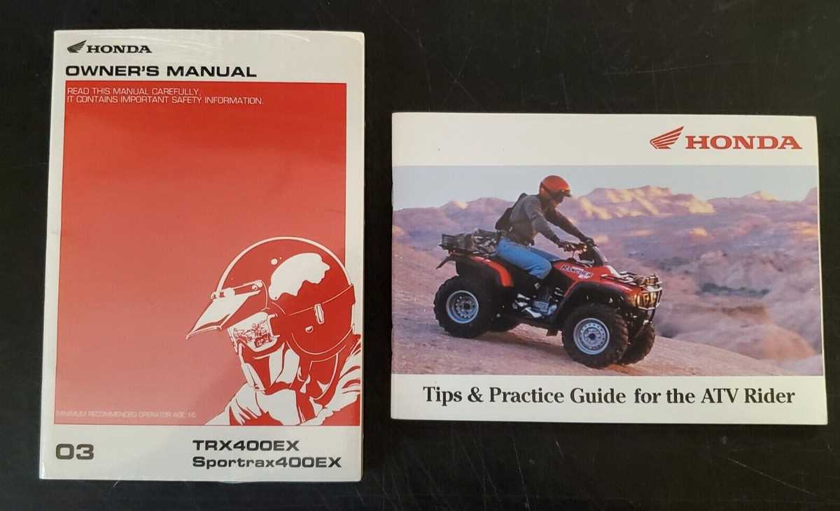 2003 honda 400ex owners manual