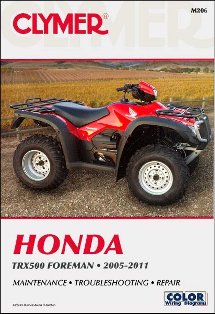 2005 honda trx450r owners manual