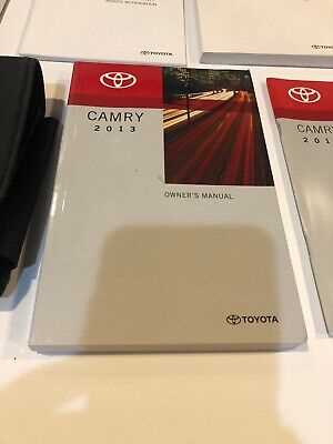 2013 toyota camry xle owners manual