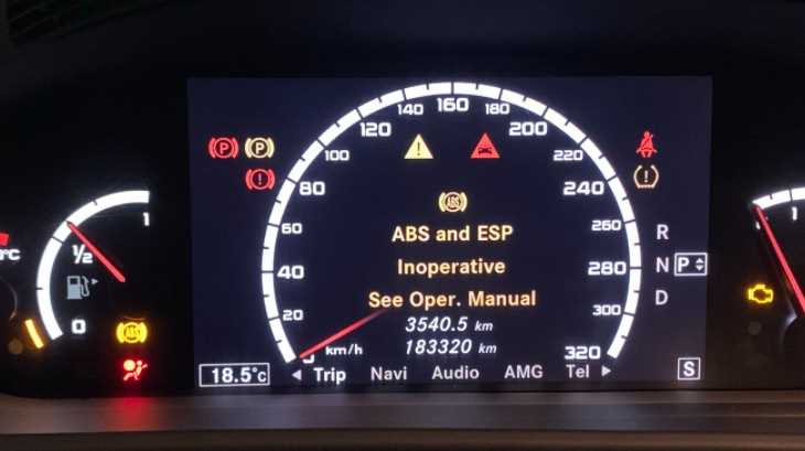 esp inoperative see owners manual mercedes