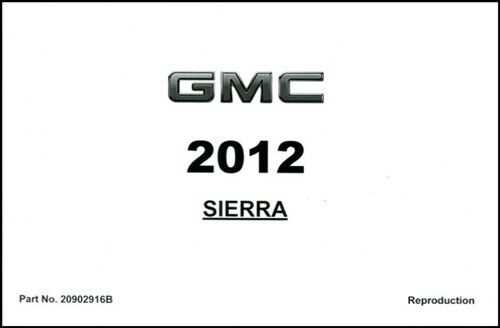 2012 gmc sierra owners manual