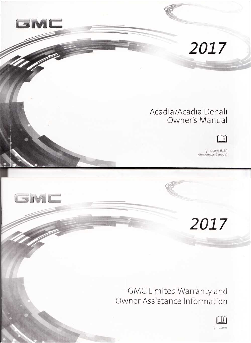 2017 gmc acadia denali owners manual