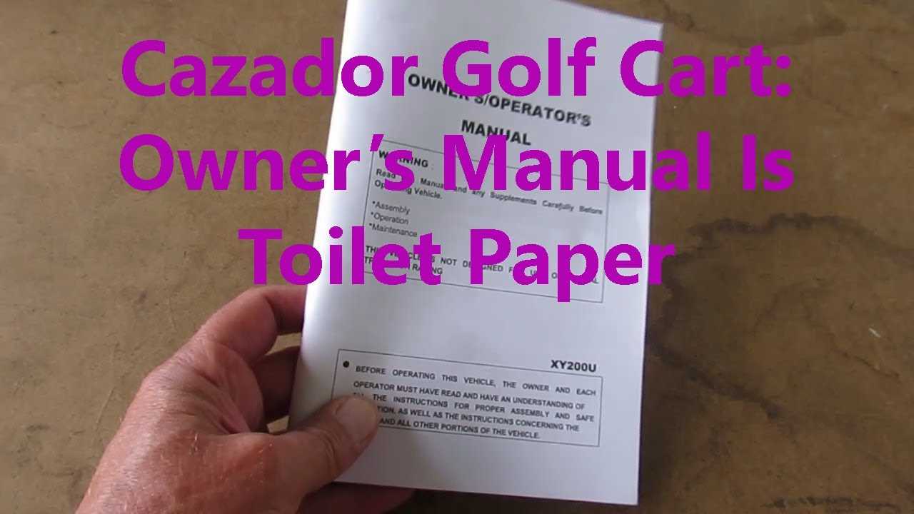 ez go golf cart owners manual