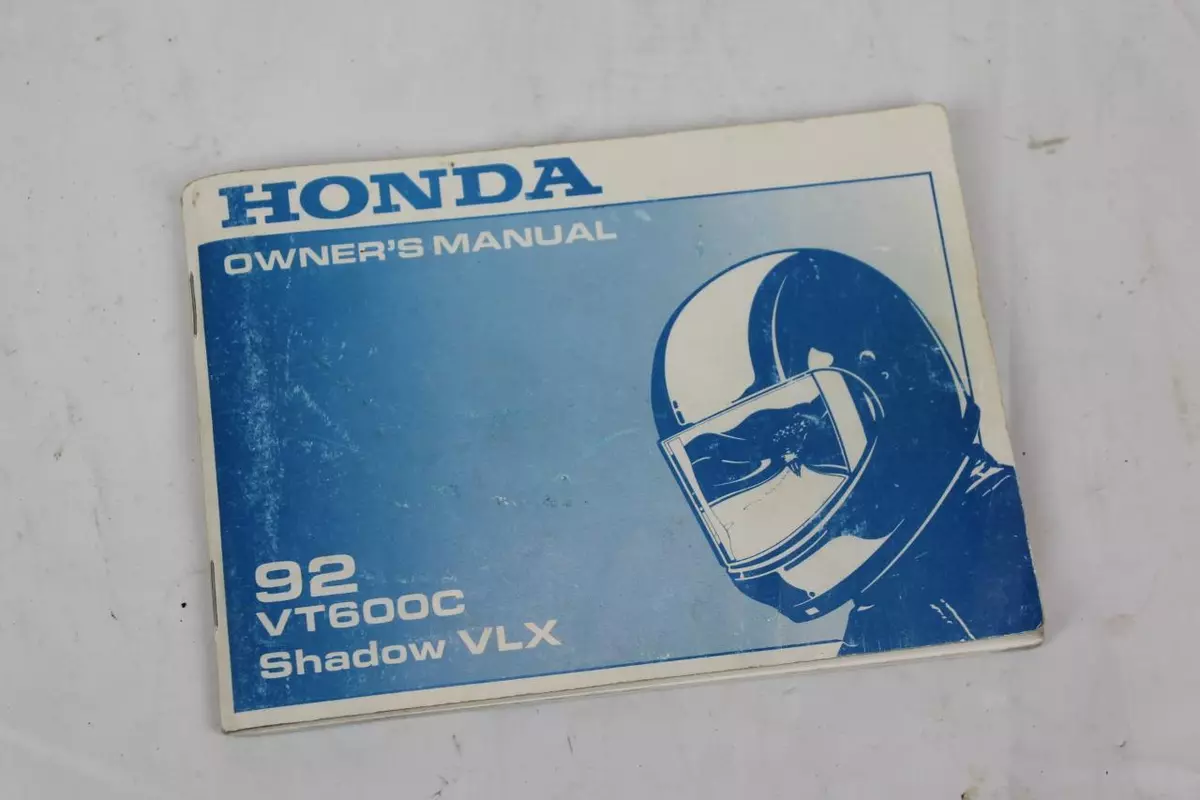 honda shadow vt 600 owners manual