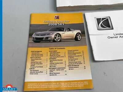 2009 saturn sky owners manual