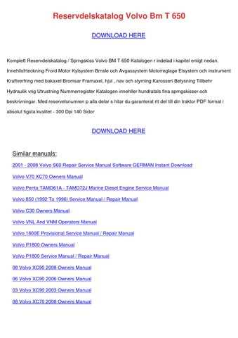 volvo v70 2004 owners manual
