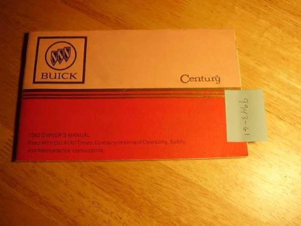 buick century owners manual