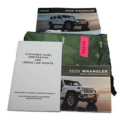 2020 jeep wrangler unlimited owners manual