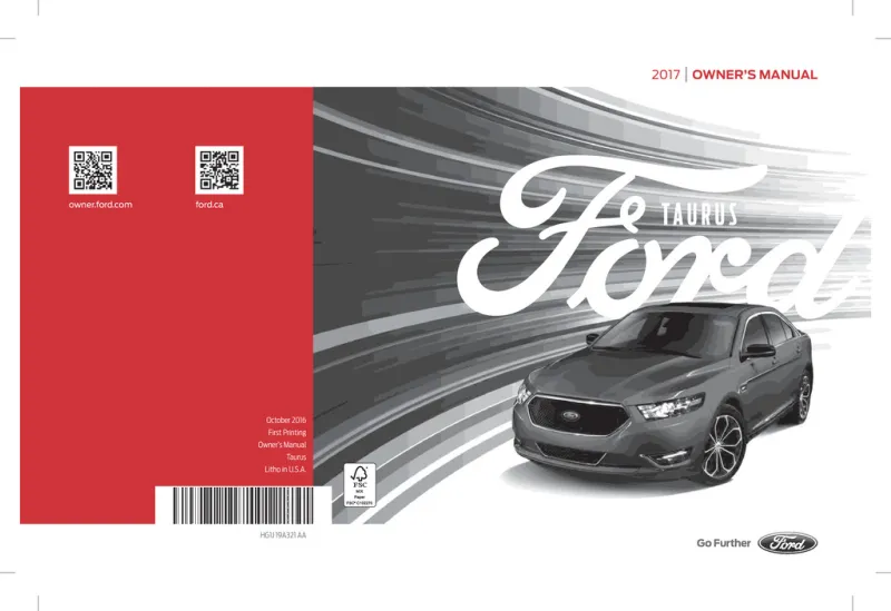 ford taurus owners manual