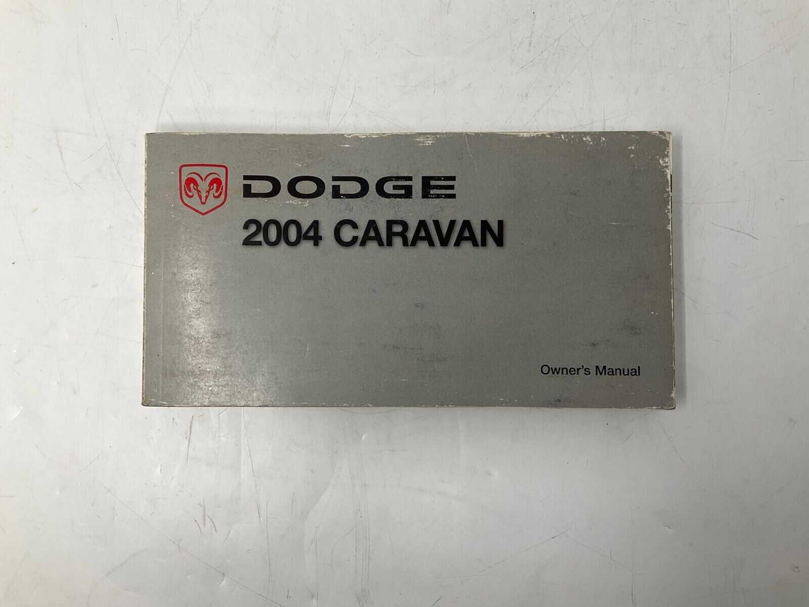 dodge caravan owners manual