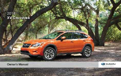 2016 subaru crosstrek owners manual