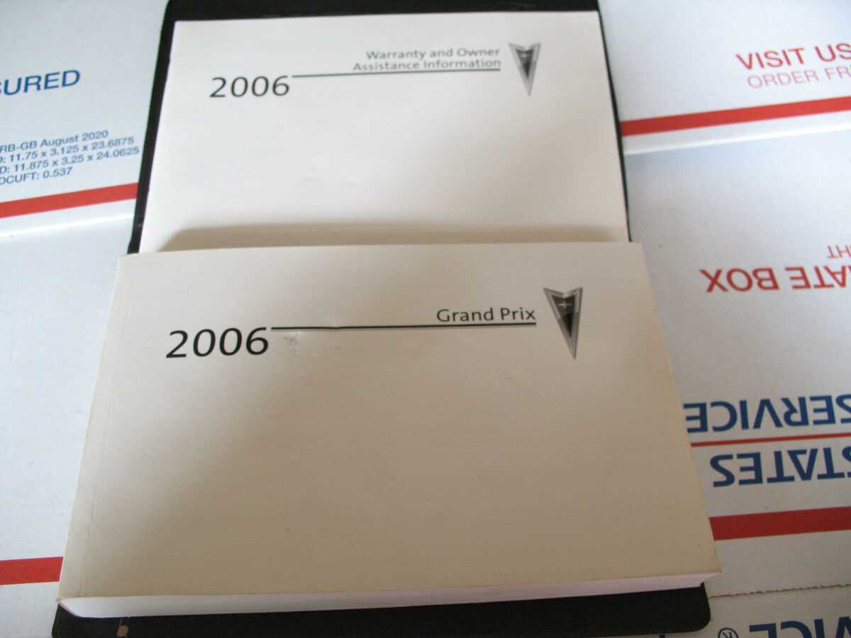 2006 grand prix owners manual