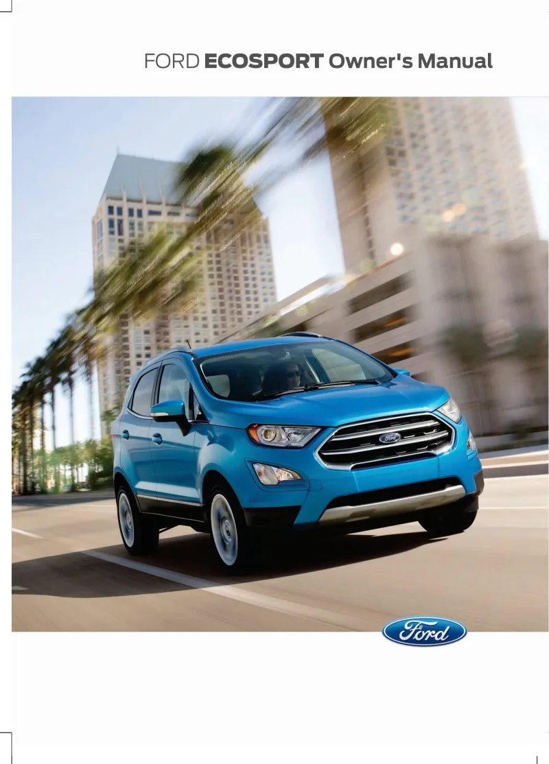 2019 ford ecosport owners manual