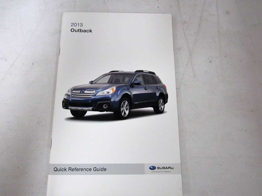 2013 outback owners manual