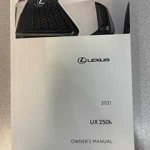 lexus ux owners manual