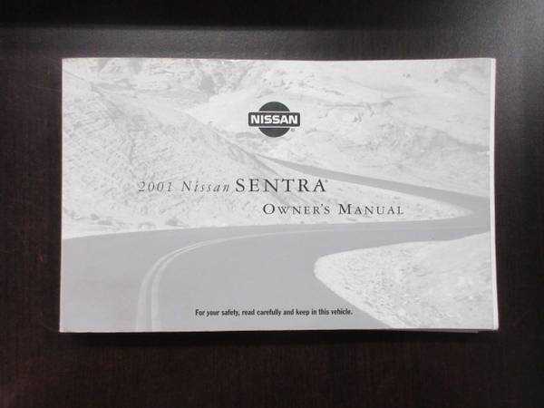 2001 nissan sentra owners manual