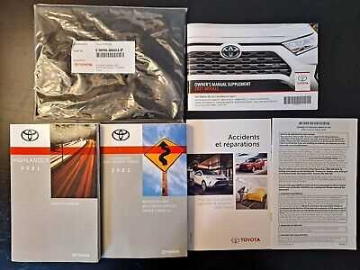 toyota highlander 2021 owners manual