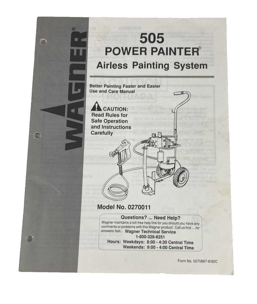 wagner power painter owners manual