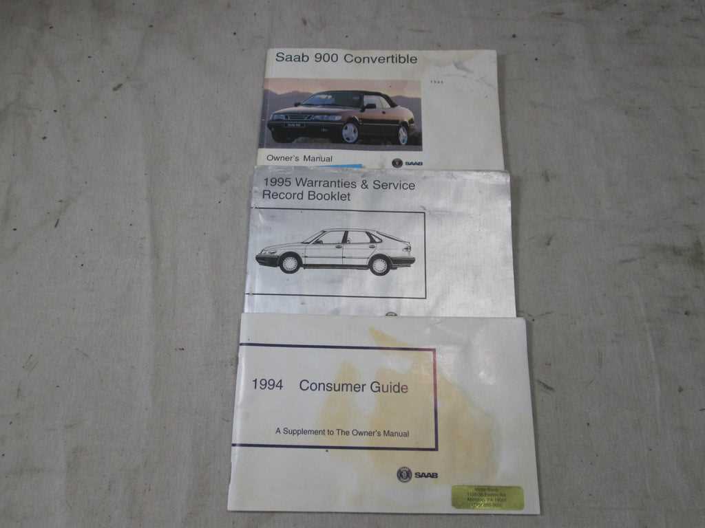 saab 900 owners manual