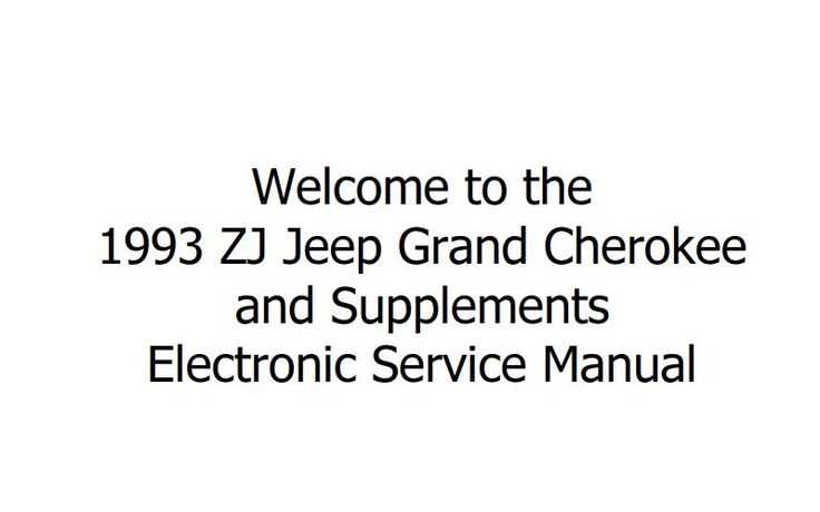 1993 jeep cherokee owners manual