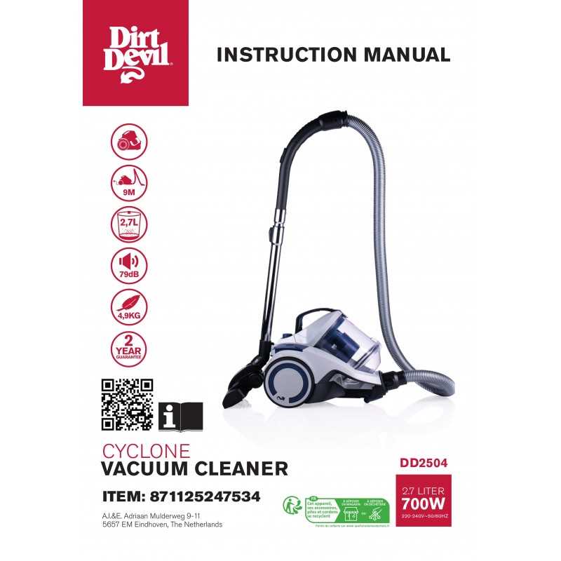 dirt devil owners manual