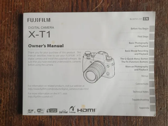 fuji xt1 owners manual