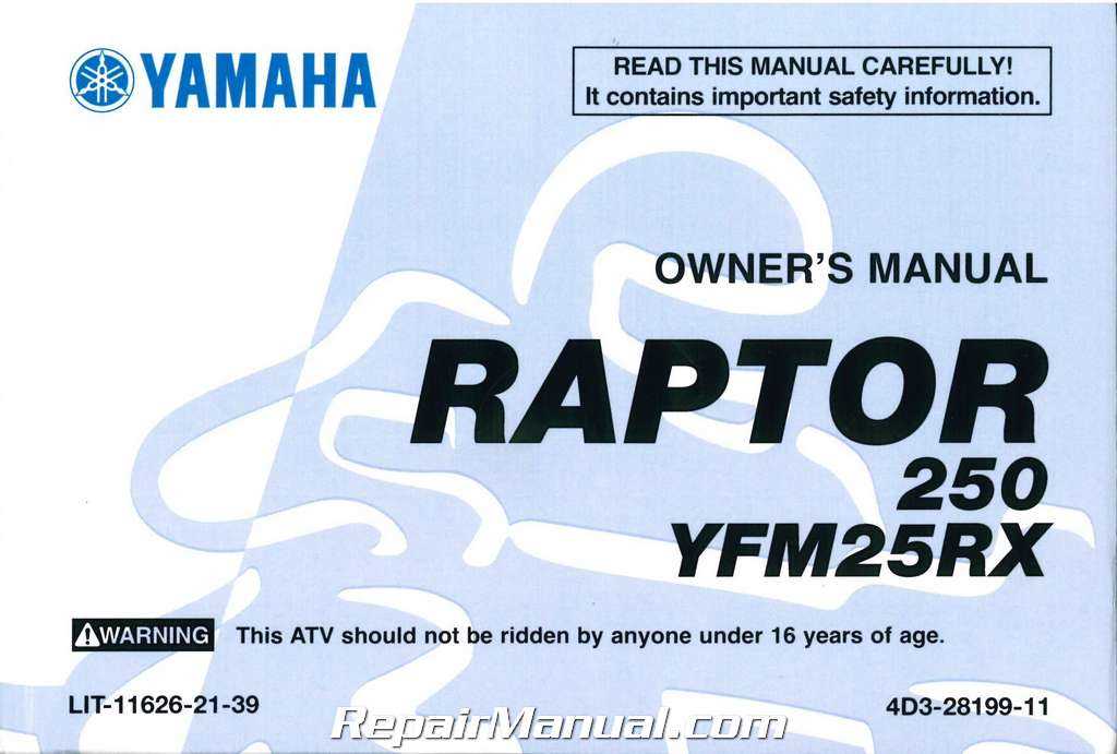 yamaha atv owners manual