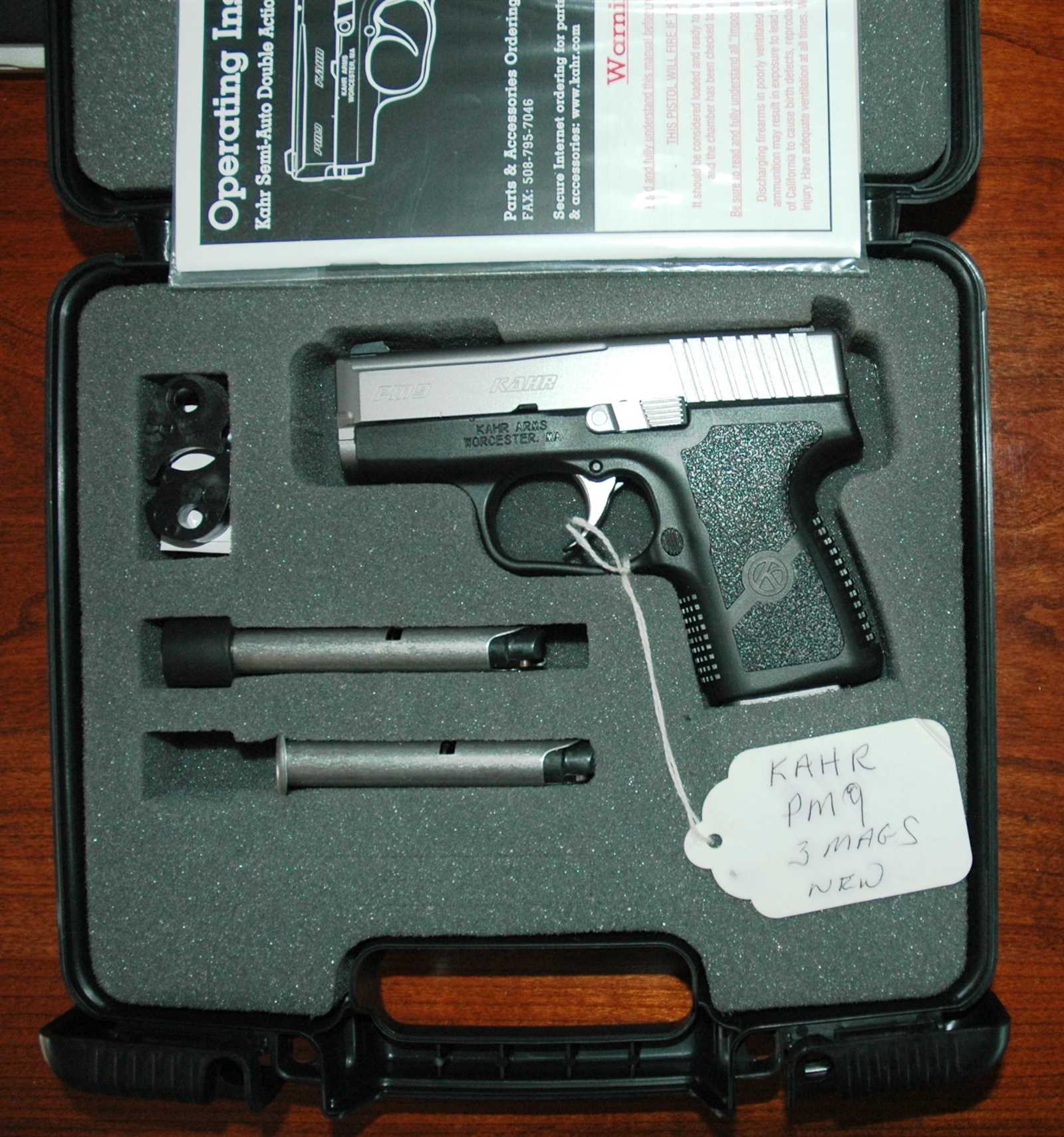 kahr pm9 owners manual