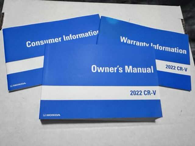 2022 honda cr v owners manual